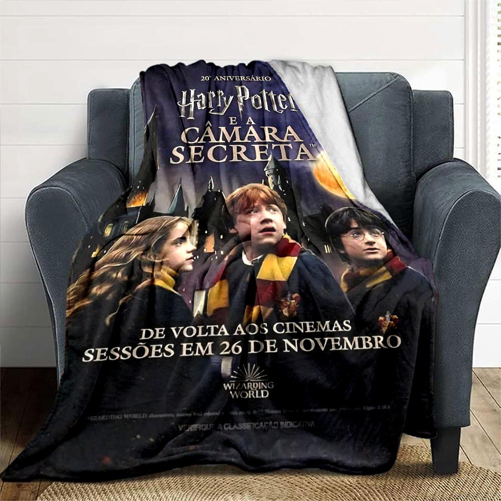 1pc Harry Potter, Chamber of Secrets Flannel Blanket Soft Warm Throw for Home, Office, Travel, All-Season Cozy Bedding GiftL1192