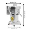 370W 110V Electric Stainless Steel Juicer, for Fruits and Vegetables,Centrifugal Juicer,Juice & Pulp Separation,Low Noise