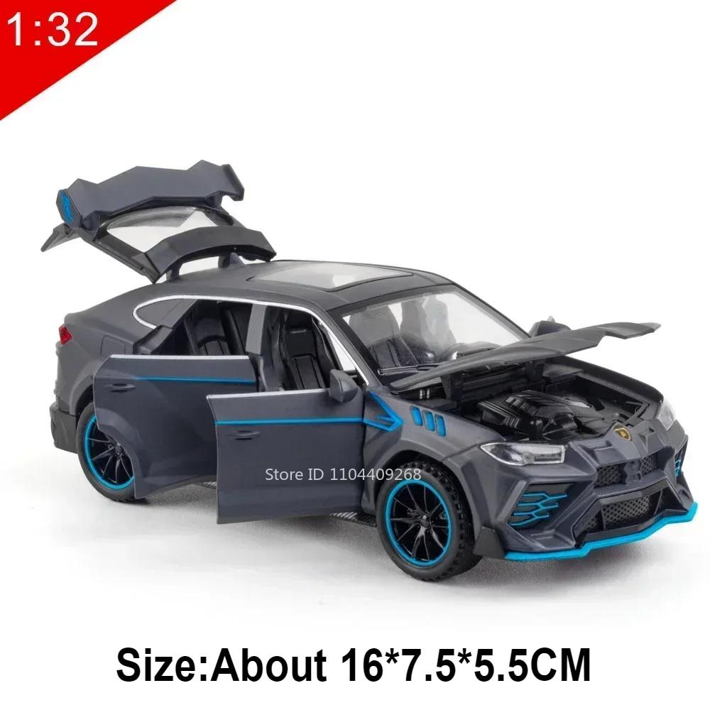 1:32 Scale Lambor URUS Sian Alloy Toy Car Model Diecast Metal Doors Opened Sound Light Pull Back Vehicles Kids Ornament Gifts
