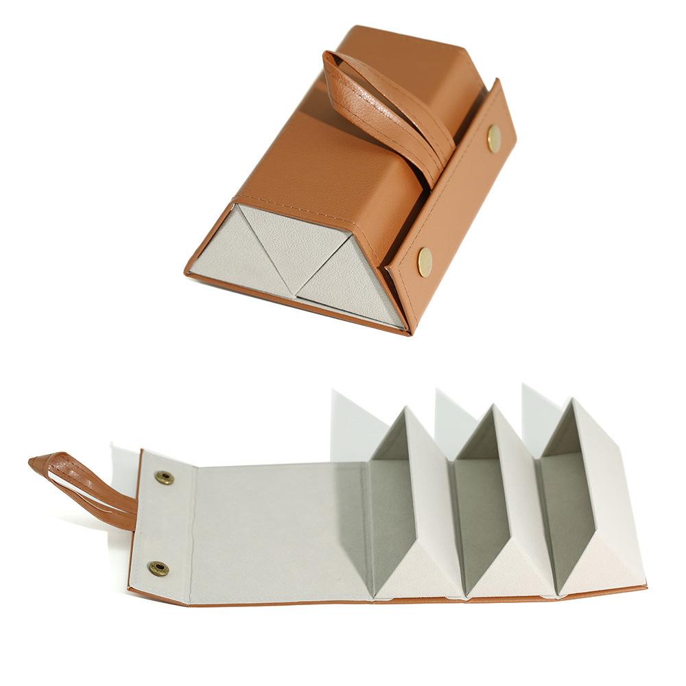 Portable Foldable Glasses Box 2/3/6 Multi-slot Eyeglass Storage Display Organizer PU Leather Travel Sunglasses Case