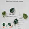 4Pcs/Pack Creative Green Turtle Leaf Fridge Magnet for Kitchen Message Board Refrigerator Magnet Sticker Gift Home Decoration