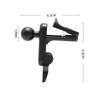 Universal Adhesive Car Phone Holder with Extended Rod and 17mm Ball Head for Curved Surfaces