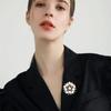 High-End Pearl Floral Suit Brooch For Women Versatile Clothing Accessory Pin