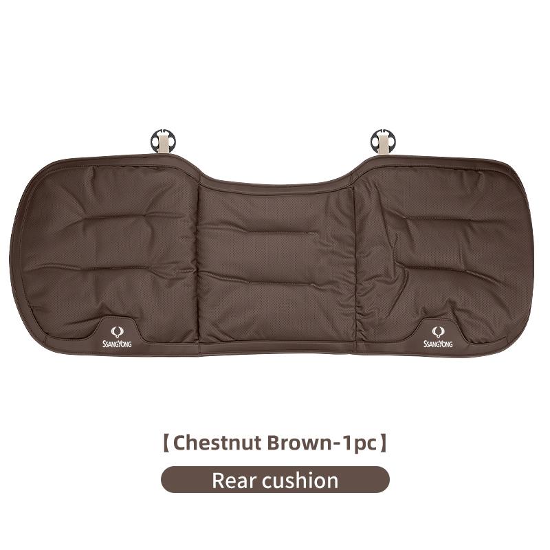 Car Velvet Cushion Leather Backrest Waist Pad Protector Cover Accessories For SsangYong Actyon Korando Rexton Kyron Rodius Tivol