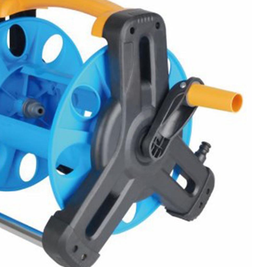 Garden Hose Reel Cart 35m Hose Reel Rope Storage Rack for Garden Lawn Farm Car Washes