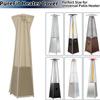 Outdoor Heater Cover With Zipper Waterproof UV-Resistant Dust-proof Outdoor Protector Standing Pyramid Heater Cover For Lawn
