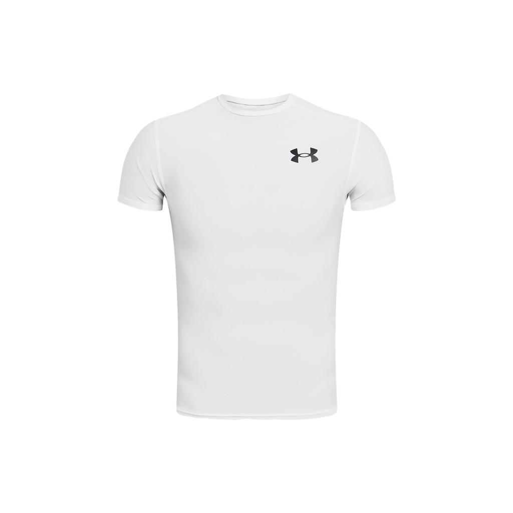 Under Armour HeatGear® OG Logo Print Slim Fit Crew Neck T-Shirt Men T-Shirts White 1387560-100