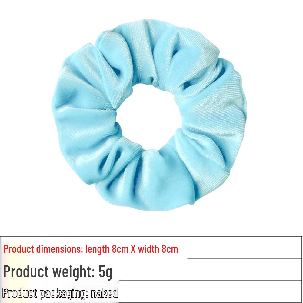Versatile Gold Velvet Scrunchie Hair Tie for Buns & Ponytails