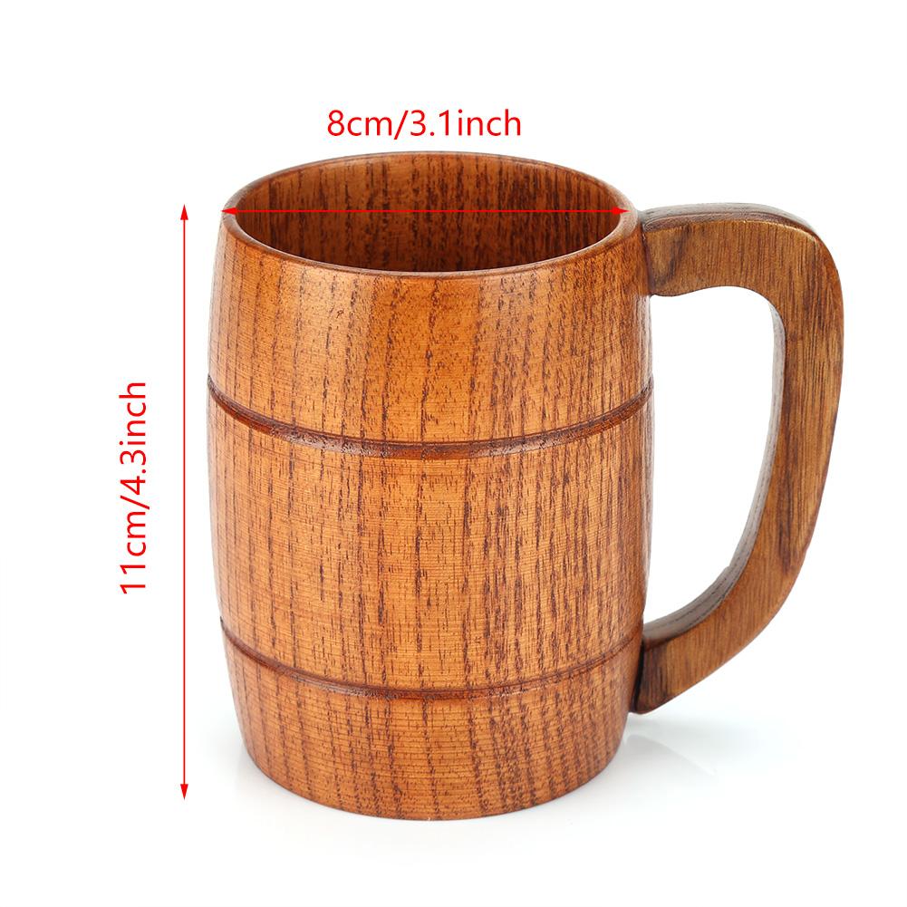 Top Wooden Tea Cup, Collection Beer Cup Polish Wooden Mug Beer Mug for Tea Coffee Collection