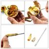 3st Praktisk oliv Skaldjur Krabba Hummer Gaffelplockar Handy Helper Nötknäpparnål
