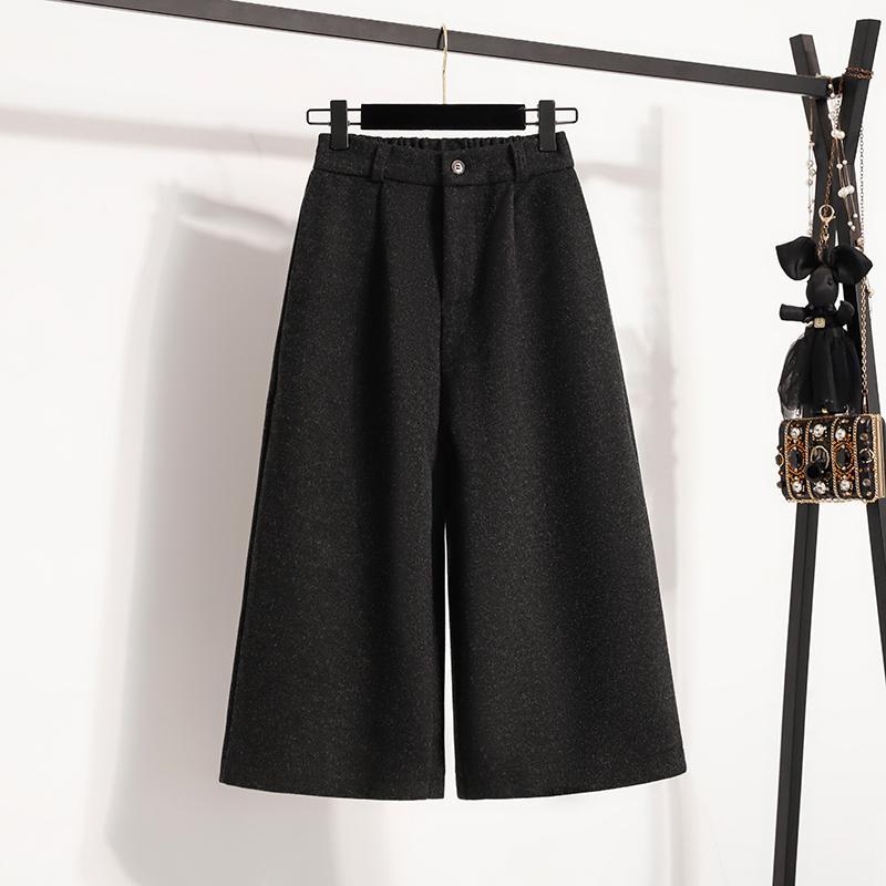 DIMANAF 2025 Autumn Winter Women Plus Size Pants Thick Warm Fashion Lady Long Pants Oversized Loose Bottoms