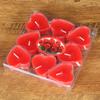 9 Pvc Boxed Valentine's Day Romantic Proposal Whitening Tea Wax Exquisite Heart-shaped Candles Ins Small Candles