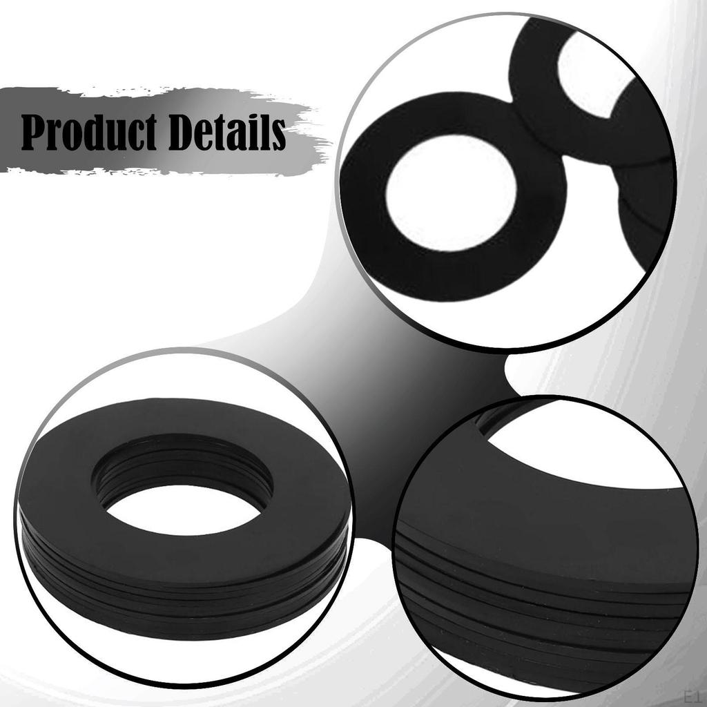 Lot de 10 Rondelles d'Épaisseur pour Axe de Godet 40mm Joints de Remplacement Rondelles Noires Entretoises pour 303.5 303CR 304
