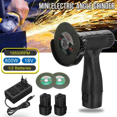 19500 RPM Cordless Mini Angle Grinder Machine Power Tool Grinding Cutting Metal Wood Cutter With Lithium Battery