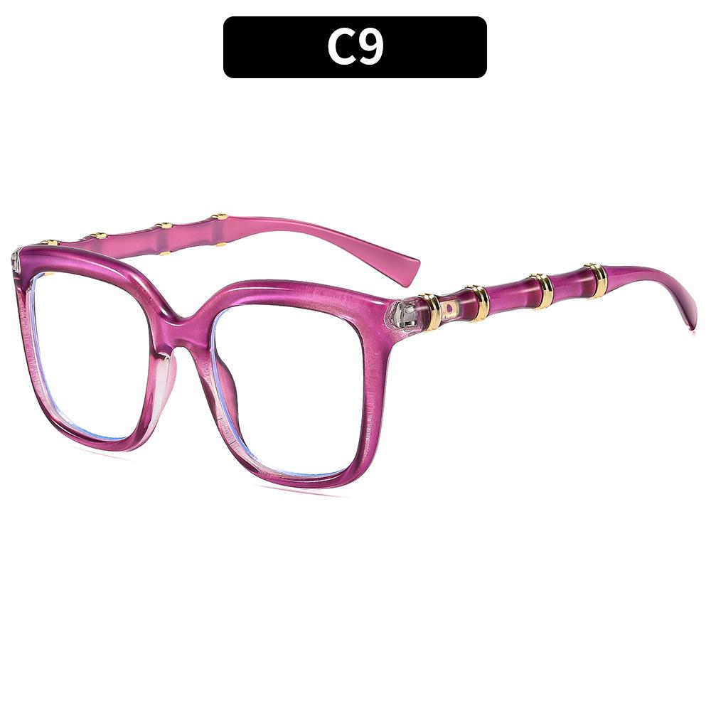 European and American retro fashion big frame bamboo legs street shot sunglasses travel outdoor sunscreen vacation cycling sunglasses