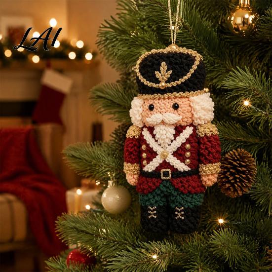 Keepsake Ornament Crafts Fabric Poke Art Christmas Kit DIY 3D Santa Tree Craft Handmade Hanging Ornaments Snowman Gingerbread Man for Holiday Mantel