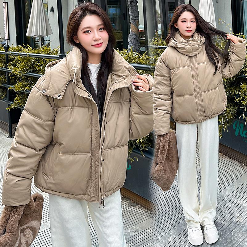 Winter Hooded Down Cotton Jacket Women's Warm Thickened Padded Jacket Fashion 2025 Winter Wear New High-End Cotton Jacket