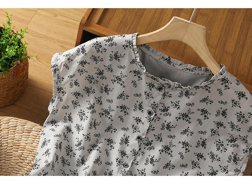 2025 Women's Cotton Linen Sleeveless Ruffled Top - Retro Summer Style