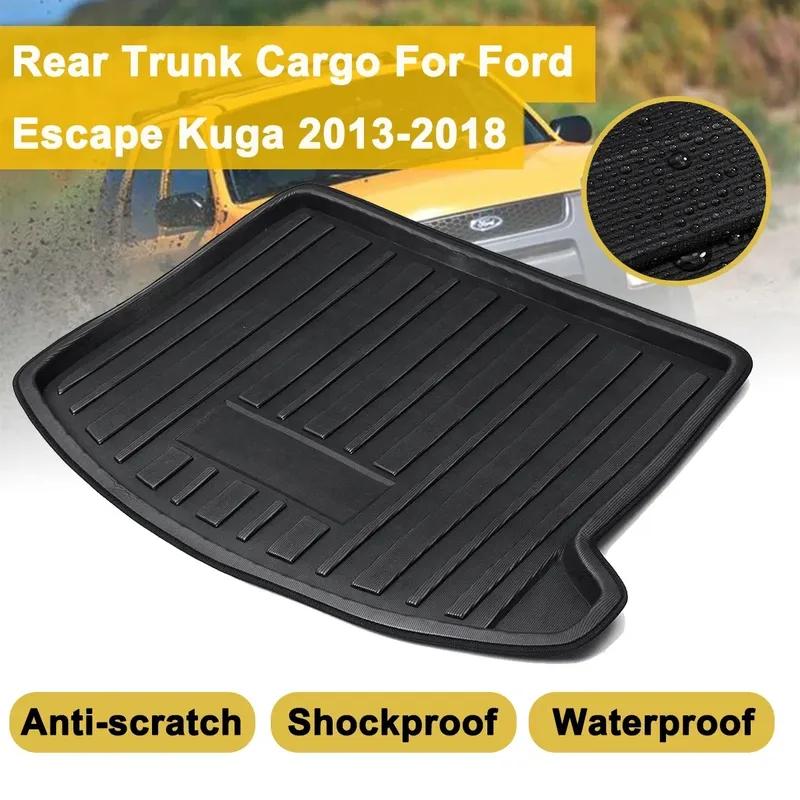 Ladebodenmatte Teppich Schlamm Heckklappe Kofferraum Matte Liner Für Ford Escape Kuga Kratzschutz Überzug 2013-2018 Stoßfest Wasserdicht