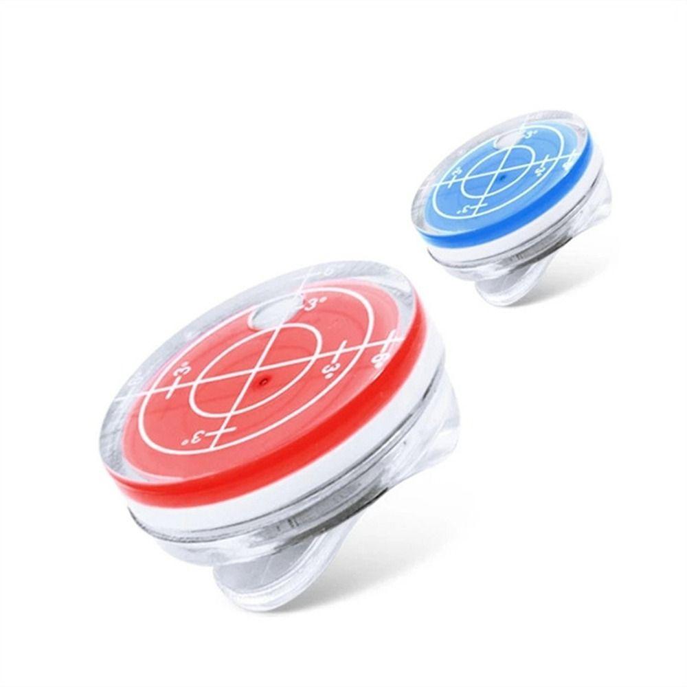 

Красный и синий магнитный считывание уровня Зажим для шляпы для гольфа Маркер для мяча Маркер уровня для гольфа Зажим для шляпы уровня для гольфа