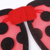 Ladybird Foldable Wing for Childrens Role Play Costume Soft Fabric Design Comfortable Wear at Halloween Parties and Themed Event