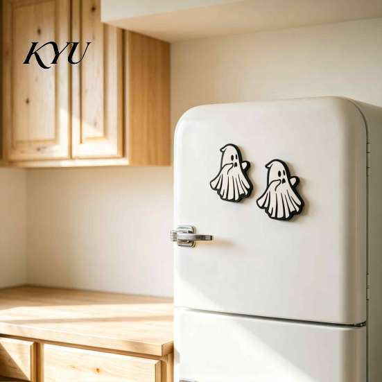 3D Fridge Magnet 1/2/3Pcs Halloween Ghost Refrigerator Magnet, Printed Lightweight Magnets Magnetic Decoration for Holiday Party Kitchen Themed