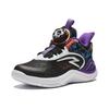 Anta Kids Irregular 3.0 Comfortable Versatile Non-Slip Wear-Resistant Low-Top Basketball Shoes Kids Basketball Shoes Black Purple 312429953-1