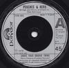 7inch Record PEACHES & HERB - Shake Your Groove Thing 2066992 Polydor 1978 UK Soul/Funk Used