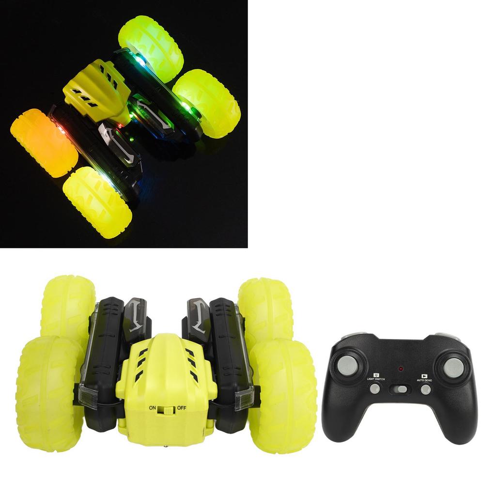 2.4G Double Sided RC Stunt Car 360 Degree Rotating Sound Light Rechargeable Remote Control Stunt Car