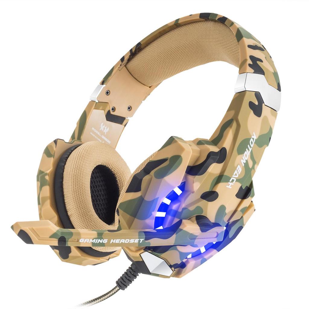 Inzhuo G2000 Over-Ear Gaming Headset with Microphone, Heavy Bass for Laptop/Desktop Music