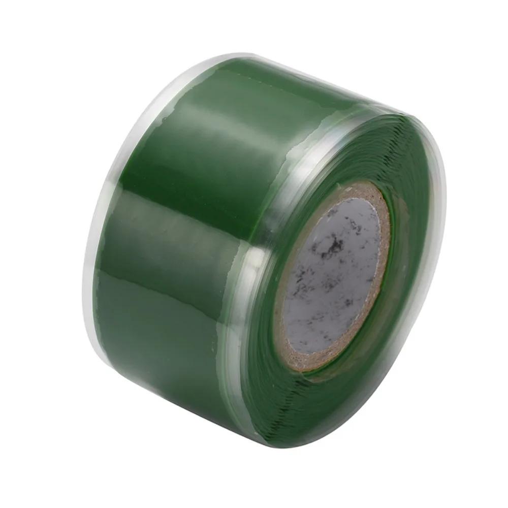 

Super Strong Waterproof Water Pipe Repair Tapes Insulating Stop Leaks Silicone Adhesive Sealing Tape Self Fusing Multifunction зелений