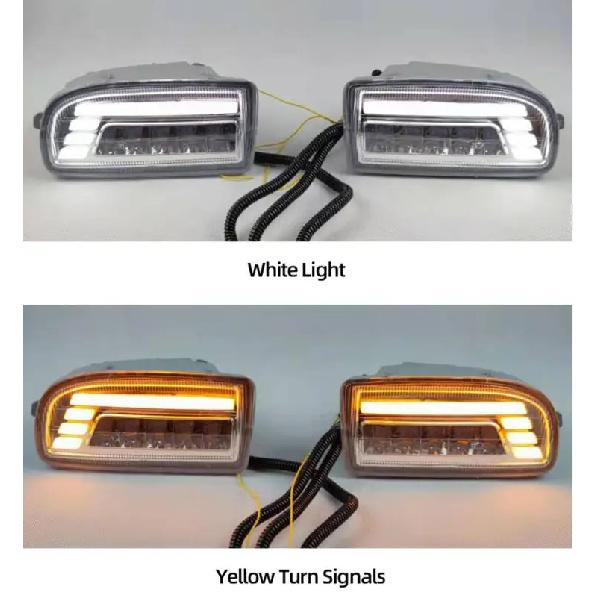For Toyota Land Cruiser 100 LC100 UZJ100 FZJ100 1998-2007 LED Dynamic Turn Signal DRL Headlights Driving Lamp Fog Light