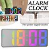 Temperature/Date Display Digital Alarm Clock 12/24H Format LED Digital Clock  Office