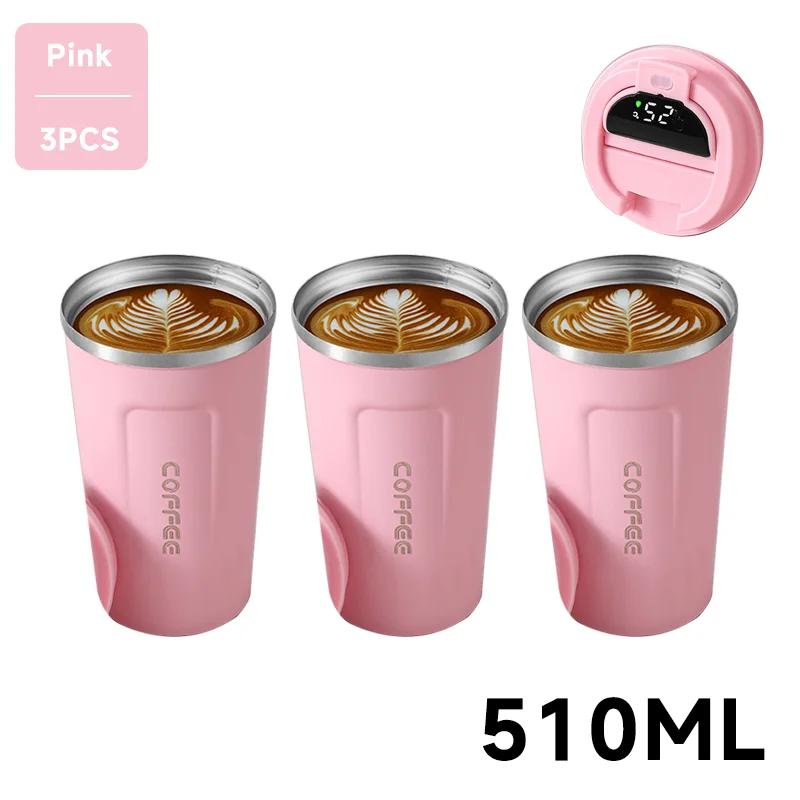 Thermo Cafe Coffee Mug Car Thermos Mug 380ML Travel Thermo Cup for Tea Water Coffee Double Stainless Steel