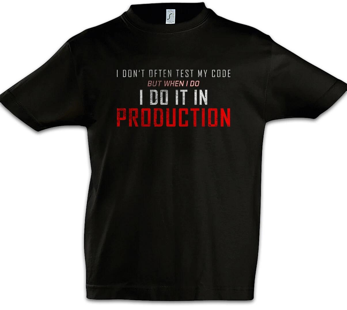 I Don t Often Test My Code Boys T-Shirt Coder Programmer Computer Scientist Fun- 100