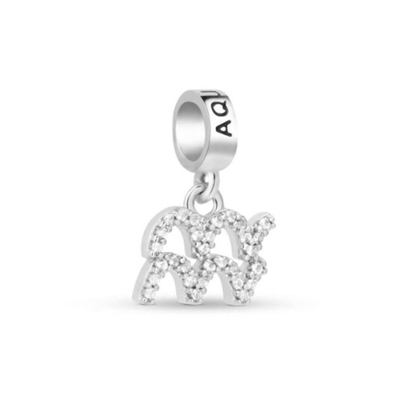 Sparkling Copper Plated 12 Constellation Beads Arieslibra Charm Fit Original Bracelet Jewelry Gift