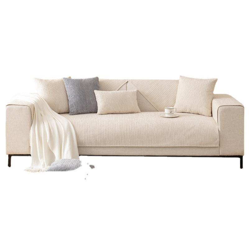 Chenille Sofa Cushion Four Seasons Universal Simple Modern Non-Slip Leather Sofa Cover Solid Color Cushion Backrest Towel Cover Cloth