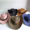 Heart Shaped Cowboy Hat Horse Head Leather Accessory Western Cowboy Hats Vintage Big-edge Gentleman Cowgirl Jazz Hat Holidays