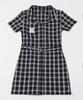 Catharsis Check Shirt Mini Dress Green One Size