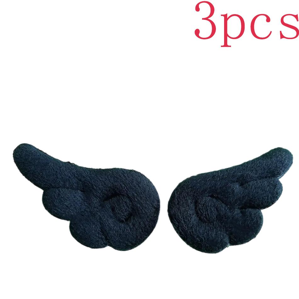 1-10 Pair Of Plush Angel Wings Brooch Bag Decoration Badge Y2K Style Gothic Lolita Plush Angel Wing Fluffy Brooch Decoration