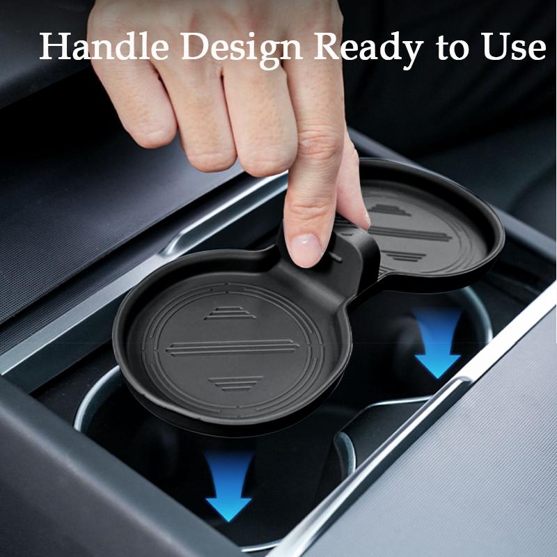 For Tesla Model Y (2025-2026) and Model 3 (2024-2026) Centre Console Slot Sliding Stopper Cup Holder Attachment Fixture