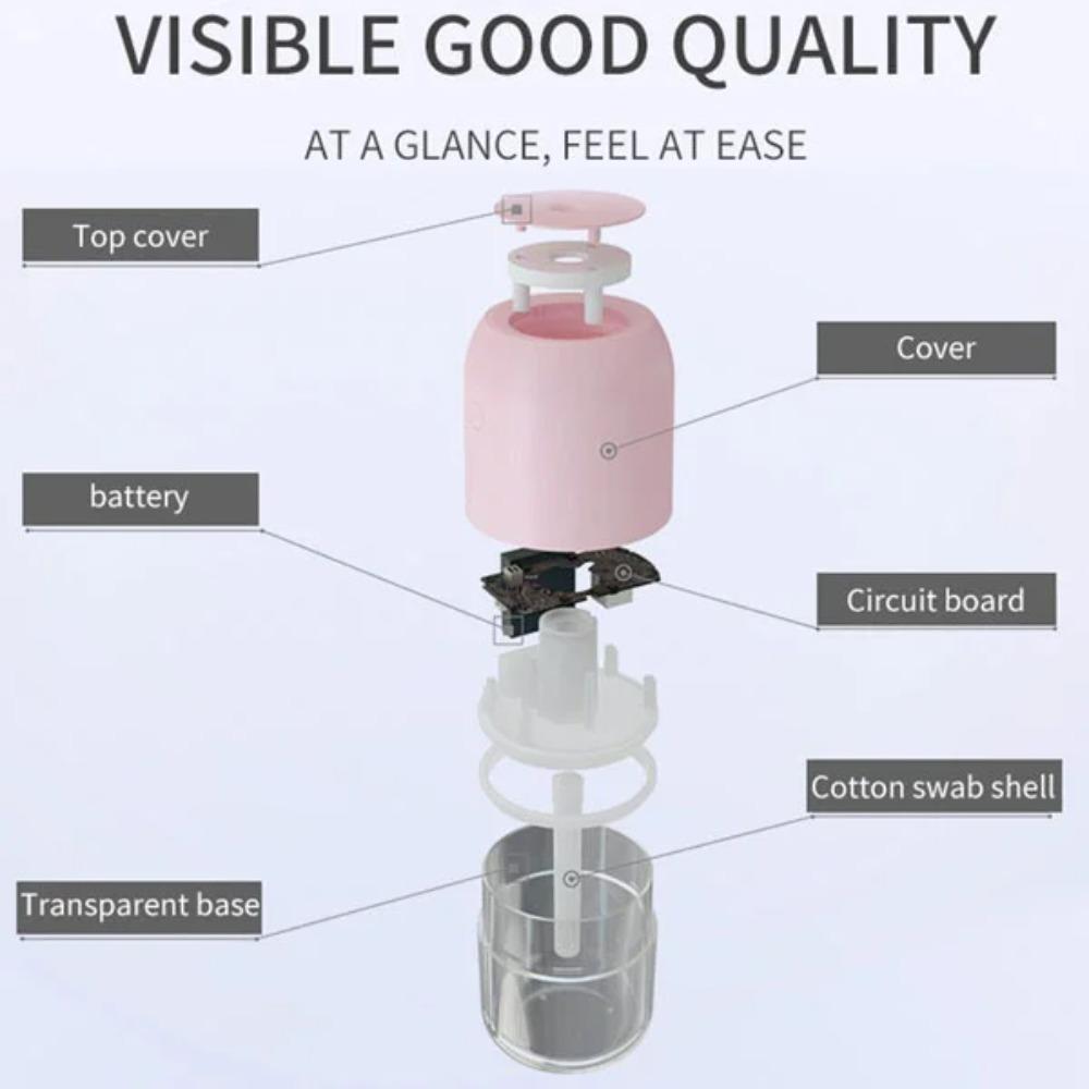 Mini USB Rechargeable Humidifier Colorful Round Car Aroma Diffuser Silent Cool Mist for Office Bedroom Travel Home