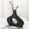 1pc Nordic Ceramic Vase Simple Flower Ornaments Home Decor Personality Plant Pot Living Room Desktop Decoration