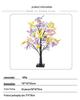 LED Birch Butterfly Tree Light - Colorful Christmas Ornament