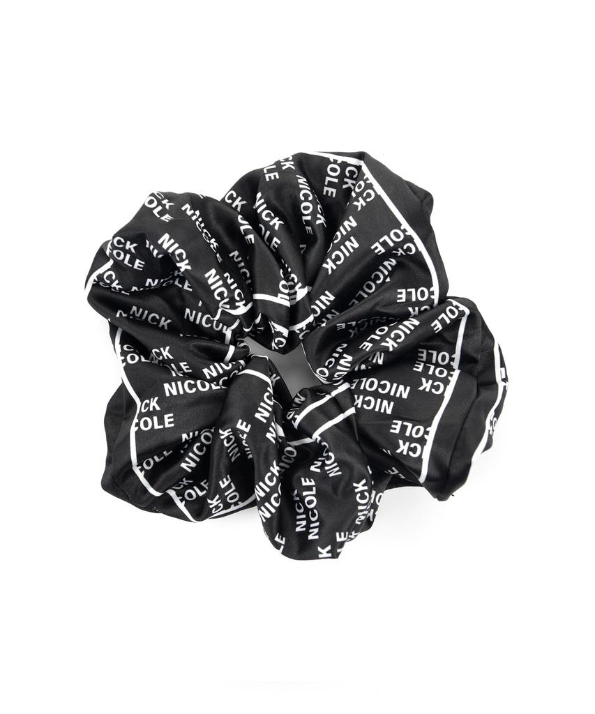 Nick&Nicole Nicole Logo Satin Hair Scrunchie_2 Color