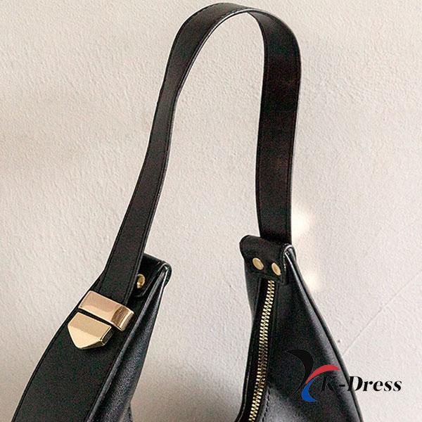 Torba na ramię typu hobo ze skóry premium Crescent (2 kolory)