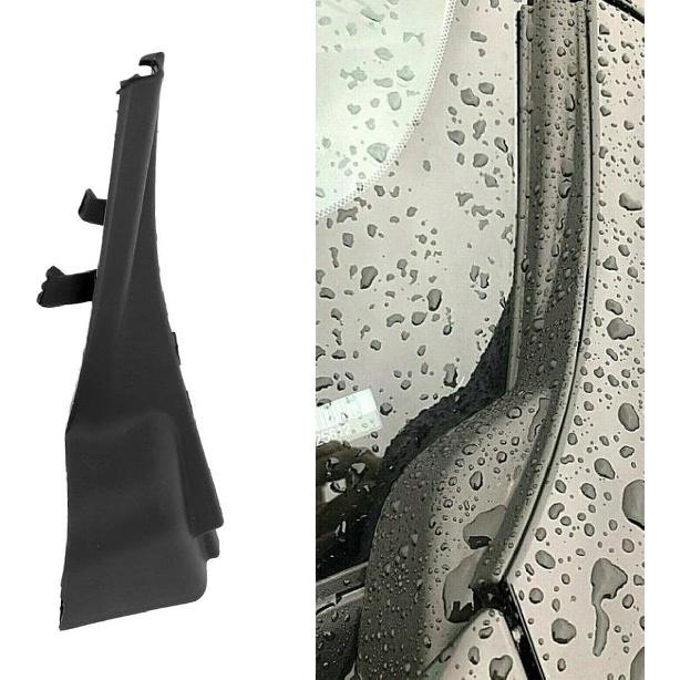2Pcs Car Front Wiper Side Cowl Extension Cover for Nissan Murano 2016 2017 2018 2019 Black 66894-9UA0A/66895-9UA0A