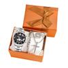 Fashion Business Men'S Watch Calendar Watch Men'S Steel Strap Watch Business Bracelet Set