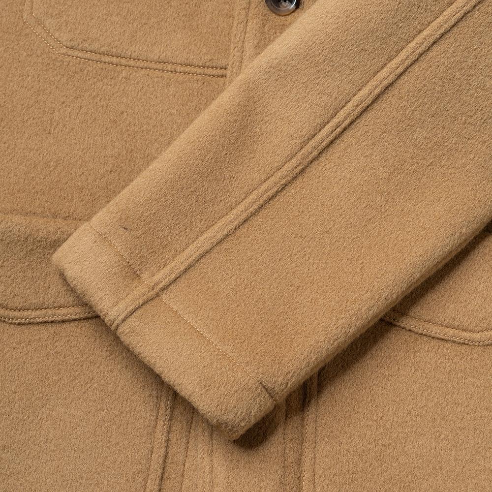 Edwardmax French Work Jacket 100% Merino Wool Beige