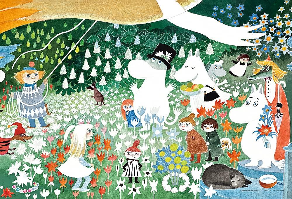 

Yanoman [Made in Japan] 1000-Piece Jigsaw Puzzle, Compact Pieces, Moomin: The Dangerous Journey (26x38cm) 13-09, Includes Piece Request Postcard,